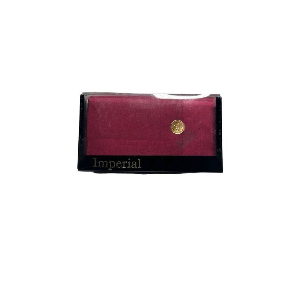 Imperial Cotton Mens Handkerchief Pocket Square Grey Burgandy Black New In Box